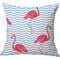 Funda de almohada de lino Flamingo Patrón Hojas tropicales verdes acuarela Monstera Hoja Palm Aloha - #dieciséis