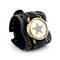 Vintage Cow Leather Bracelet Watch Adjustable Rivet Multi-Layer Unisex Quartz Watch - 06