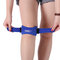 1Pcs Knee Support Brace Patella Belt Pressurized Breathable Kneepad Basketball Adjustable - Blue