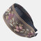 French Retro Simple Headdress Embroidery Flower Wide Brimmed Headband Toothed Non-slip Headband Female - Brown