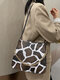 Women Chains Zebra Leopard Pattern Print Shoulder Bag Handbag - #03