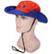 Mens Foldable Quick Dry Thin Visor Bucket Hats Fisherman Hat Outdoor Climbing Mesh Sunshade Cap - Orange