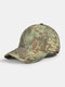 Unisex Cotton Outdoor Sports Snake Pattern Camouflage Baseball Cap Mountaineering Sun Hat - Green
