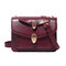 Women Solid Color Small Square Chain Bag  - Red