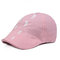 Breathable Cotton Peak Hat Adjustable Summer Thin Beret Cap For Men And Women  - Pink