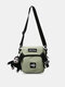 Men Fashion Portable Nylon Crossbody Bag Shoulder Bag - Green