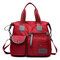 Women Nylon Waterproof Large Capacity Handbag Shoulder Bag Crossbody Bags - Red