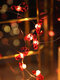 1 PC PVC LED Christmas Snow Man Santa Claus Decoration String Lights For Christmas Party - Crutch