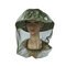 Insect-proof Mosquito Hat Fishing Sun Hat Breathable Shade Net Cover Hat - Army Green