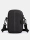 Men Nylon Casual Multi-functional One Shoulder Crossbody Bag Waterproof Design Light Weight Daily Waist Bag - Gray