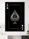 Poker Ace Pattern Canvas Painting Unframed Wall Art Canvas Living Room Home Decor - #05