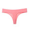 Sexy Seamless Hollow Out Ice Silk Low Rise Thongs - Watermelon Red