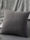 1PC Velvet Brief Solid Color Pattern Decoration In Bedroom Living Room Sofa Cushion Cover Throw Pillow Cover Pillowcase - Dark Gray