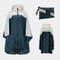 Fashion Windbreaker Raincoat Poncho Outdoor Clothes - Dark Blue