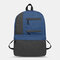 Men's Nylon Leisure Backpack Breathable Waterproof External Travel Backpack High-capacity Sports Travel Computer Bag - Blue