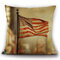 アメリカ独立記念日枕絵画アメリカ国旗リネン枕カバークッションカバー - ＃2