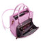 Women Solid Multifunction Handbag Work Crossbody Bag - Pink