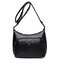 Women Pure Color Vintage PU Leather Shoulder Bag Crossbody Bag - Black