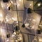10 لمبات LED سلسلة الجنية الخفيفة معلقة اليراع حفل زفاف ديكور المنزل - أبيض