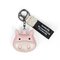 Porta-chaves com chaveiro fofo de porco Bolsa Pingente Acessório de decoração - Rosa