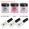6/set Dipping Powder Tool Kit Base Top Coat Nail Activator Gel Colorful Dipping Powder Set Manicure - Pink