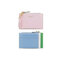 Women Cute Color Patchwork Coin Wallet 5 Card Slots Bag - Pink