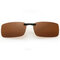 Mens Womens Driver Light Polarized Sunglasses Clip Myopia Glasses Sunglasses clip - Brown