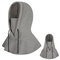 Women Men Warm Face Mask Cap With Earmuffs Hooded Scarf Windproof Neck Warmer Cap With Neck Flap - Gray