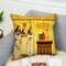 AB face Vintage Style égyptien en peluche coton housse de coussin maison canapé décor jeter taie d'oreiller - #sept