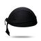 Men Outdoor Solid Color Breathable Pirate Scarf Mountain Road Bike Sports Cap  - Black