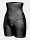 Plus Size Women Mesh Tummy Control Hip Lift Slimming Shaping High Waisted Panty Shapewear - Black