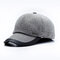 Mens Adjustable Simple Style Protect Ear Warm Windproof Baseball Cap Outdoor Sports Hat - Gray