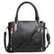 Women PU Leather Handbags Ladies Shoulder Bags Tote Bag Female Retro Vintage Messenger Bag - Black