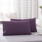 2 piezas 50 * 76 cm / 50 * 101 cm fundas de almohada rectangulares sólidas para el hogar / hotel fundas de almohada sin núcleo de almohada 12 colores - púrpura