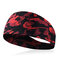 Mens Womens Fitness Multi-function Head Hat  Sweat Bands Sports Climbing Bicycle Hair Band - Red
