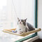 Yani HP-DC1Pet gato janela Hammock Soft Cat Canis 15KG gato seguro pendurado assento de gato de assento de prateleira - Bege