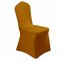 Tampa do assento da cadeira elástica elegante em cor sólida e elástica - Ouro