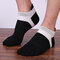 Men's Toe Socks Solid Color Retro Wool Socks Cotton Thickened Socks - Black