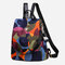 Women Waterproof Printed Nylon Anti-theft Backpack - 03