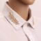 Retro Gold Leaves Men Shirt Pins Vintage Style Brooches For Women - Gold
