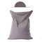 120x150cm Latest Solid Color Cotton Soft Bean Bags Sofa Lounger Cover Washable Without Filler - Darkgray
