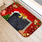 40 * 60 cm motif joyeux noël antidérapant tapis d'entrée tapis de porte tapis de salle de bain tapis de sol décor - #sept