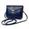 Woman PU Crossbody Bag Phone Bag Little Envelope Bag Storage Bag - Dark Blue