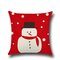 Retro Cartoon Christmas Santa estampada fronhas para sofá em casa Capa de almofada Decoração de Natal - #7