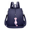 Women Oxford Cloth Waterproof Travel  Backpack - Blue
