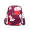 Print Nylon Casual Light 5.5inch Phone Bag Flap Shoulder Bag Hanging Crossbody Bags For Women - 04