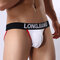 Mens Sexy Breathable Full Cotton Fashion Hollow Solid Color Briefs - White