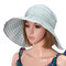 Women Summer Foldable Anti-UV Protective Beach Sun Hat Outdoor Driving Wide Brim Visor Cap - Light Gray