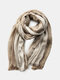 Unisex Cotton Linen Literary Style Striped Couple Shawl Scarf Silk Scarf - #10