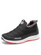 Men Waterproof Cloth Slip On Warm Casual Ankle Boots - Black